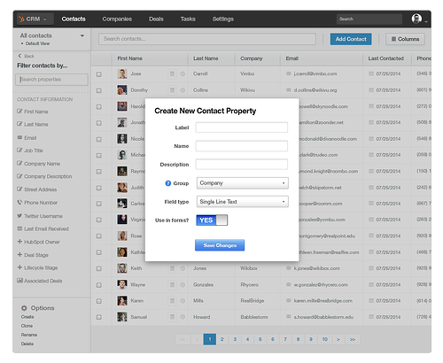 Quickly and easily manage your contacts and add properties that matter most to your business.