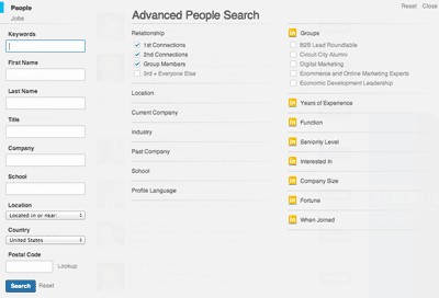 LinkedIn's Advanced People Search