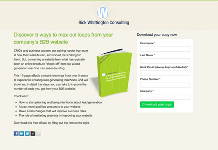 Landing page