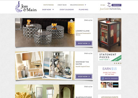 Joss & Main website