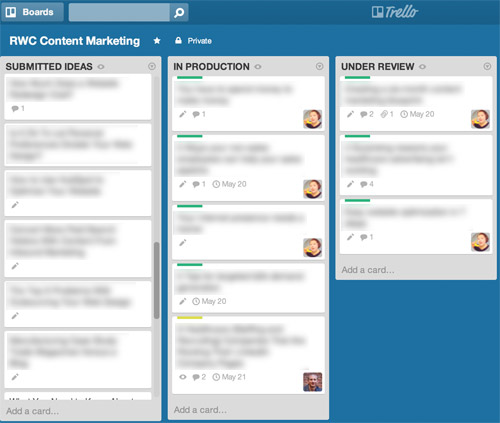 Trello screenshot