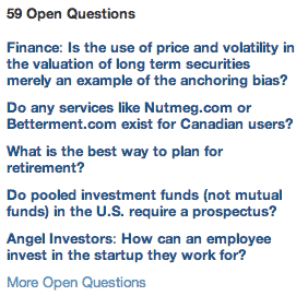 Blogging topic list on Quora