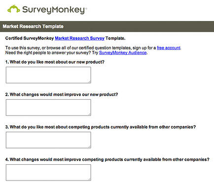 Survey Monkey Marketing Survey Template