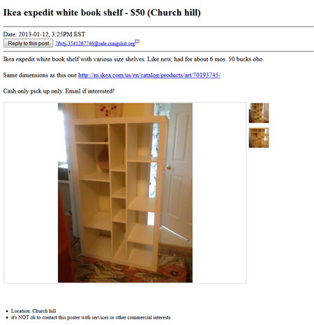 Craigslist screenshot