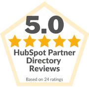 5.0 rating in HubSpot Partner Directory