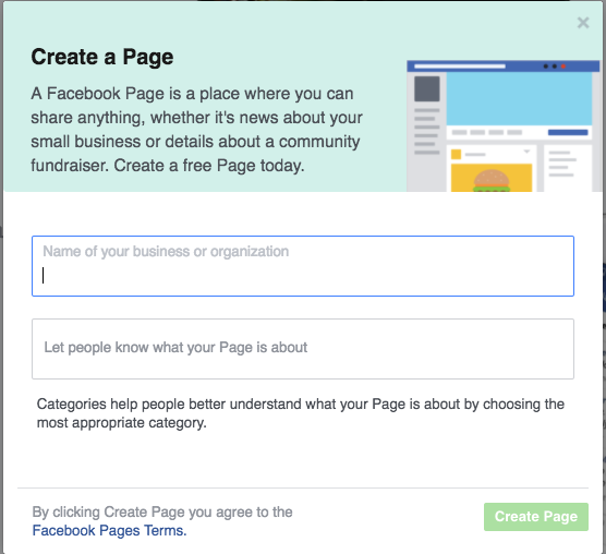 Create A Business Facebook Page