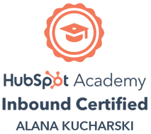 Alana Kucharski is Inbound Certified