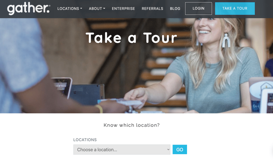 Gather Workspaces website photo