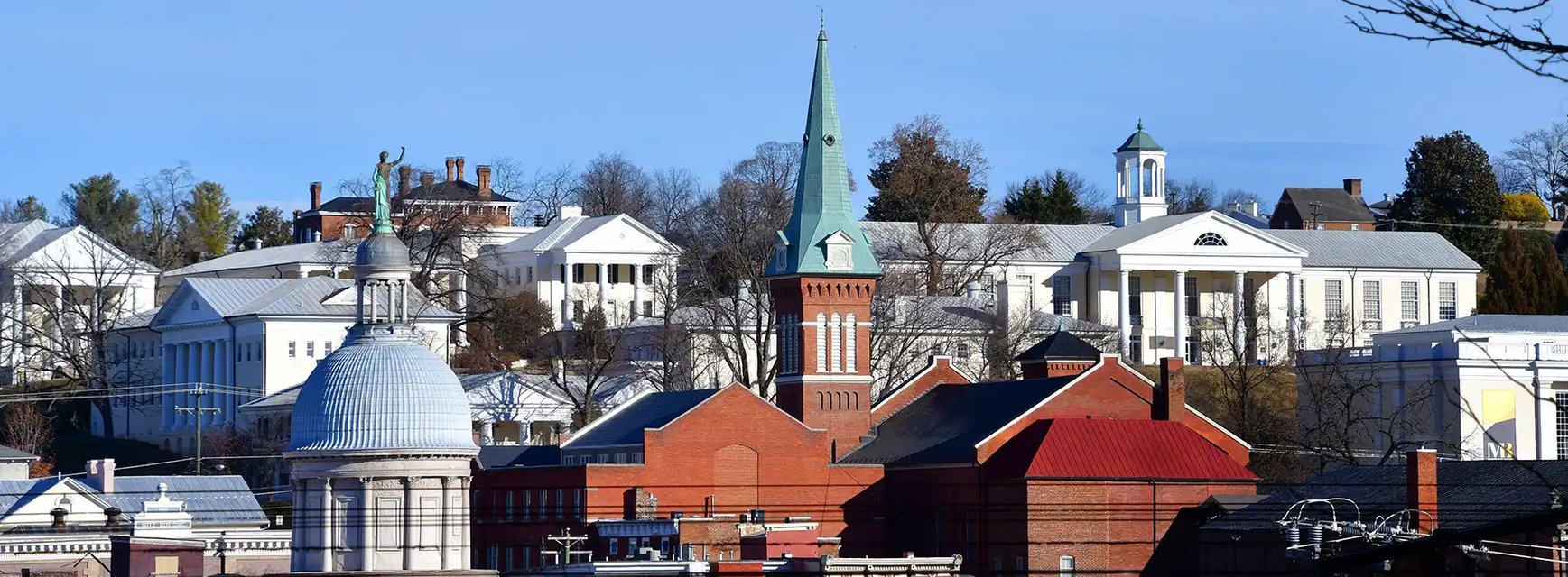 Case study cover image of Staunton, Virginia skyline