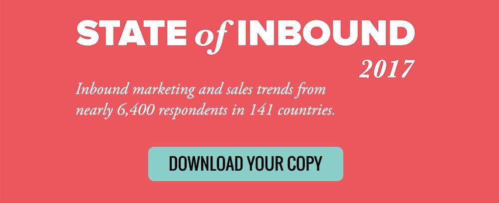 Click to download the State of Inbound 2017 report