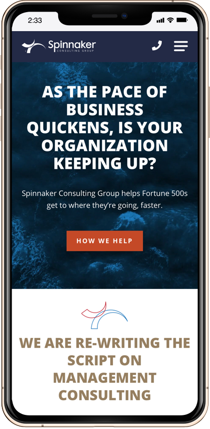 Spinnaker - Mobile Mock-up